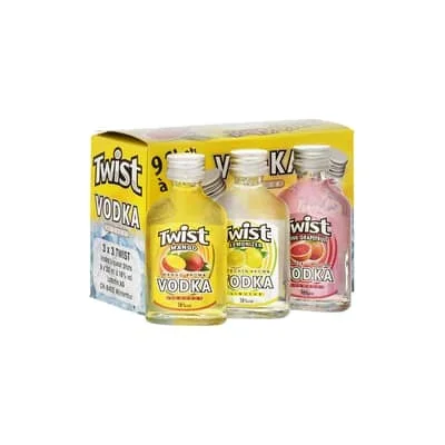 Twist Exotic Fruit Shot Mix Vodka Liqueur Pack 3×3 2cl