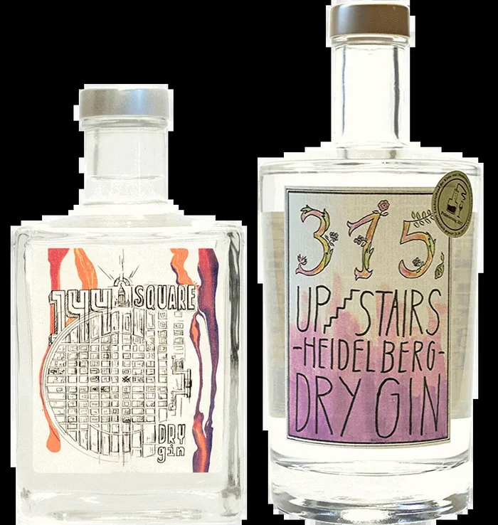 Upstairs Ginpaket – Dry Gin Set (Square Mannheim Dry Gin + Heidelberg Dry Gin)