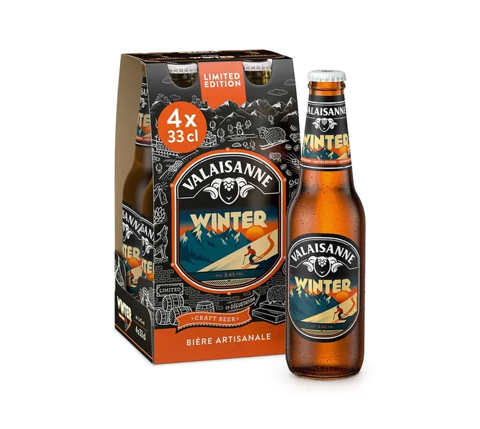 Valaisanne Winter Edition, 33 cl, pack de 4 bières | Achetez en ligne