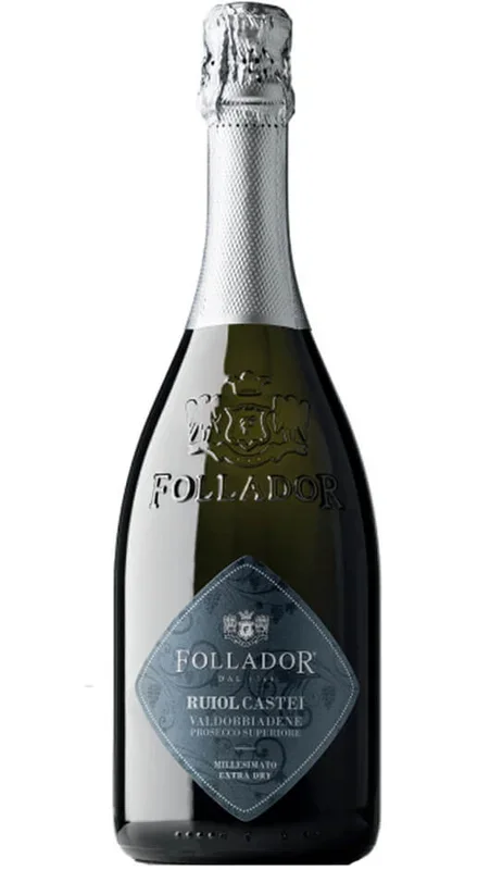 Valdobbiadene Prosecco Superiore Millesimato DOCG Extra Dry – RUIOL CASTEI – MAGNUM – Follador