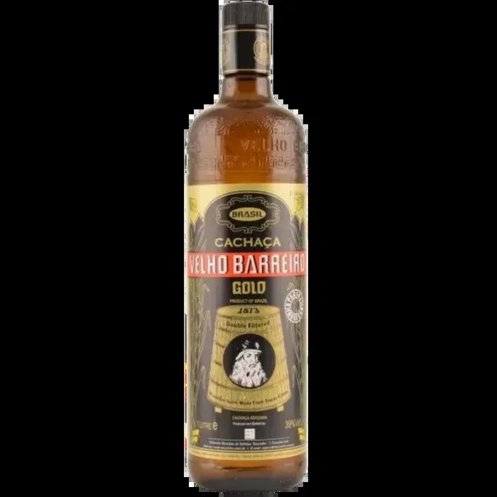 Velho Barreiro Gold Cachaca 39% 1,0l