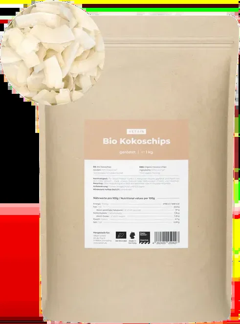 Vetain organic coconut chips roasted