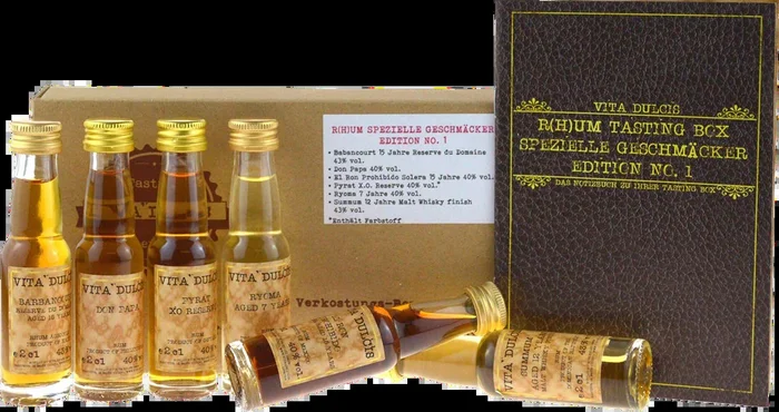 Vita Dulcis R(h)um Tasting Box: spezielle Geschmäcker (6x Rum Minis)