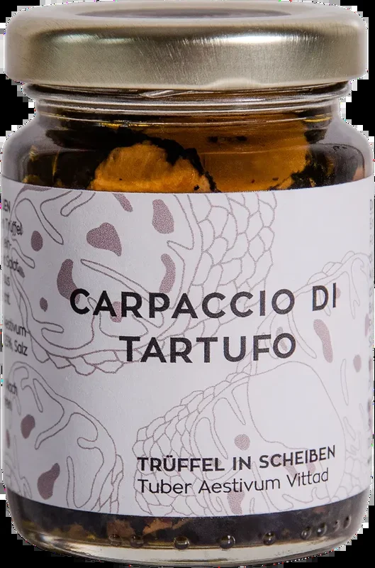 Vitelium summer truffles in slices