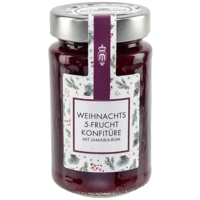 Weihnachts-Konfitüre mit 5-Frucht & Jamaika-Rum