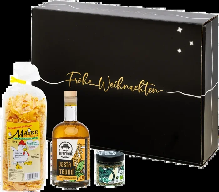 Weihnachtsbox Rocking Christmas Tree (1x Pastaöl + 1x Kräutermischung + 1x Eiernudeln)