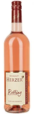 Wein Saale Unstrut Rosé Rotling 2024 trocken Weingut Herzer Deutscher Qualitätswein Naumburger Steinmeister