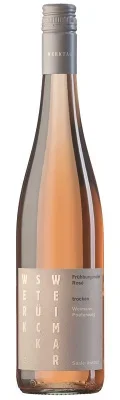 Wein Saale Unstrut Roséwein Frühburgunder 2024 trocken Winzervereinigung Freyburg DQW Werkstück Weimar Weimarer Poetenweg