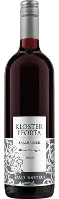 Wein Saale Unstrut Rotwein Blauer Zweigelt Holzfass 2023 trocken Landesweingut Kloster Pforta Deutscher Qualitätswein Saalhäuser