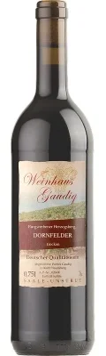 Wein Saale Unstrut Rotwein Dornfelder 2022 trocken Weinhaus Gaudig Deutscher Qualitätswein Burgwerbener Herzogsberg