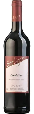 Wein Saale Unstrut Rotwein Dornfelder 2023 trocken Weingut Seeliger Deutscher Qualitätswein