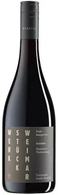 Wein Saale Unstrut Rotwein Frühburgunder 2022 trocken Winzervereinigung Freyburg DQW Werkstück Weimar Weimarer Poetenweg