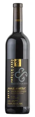 Wein Saale Unstrut Rotwein Spätburgunder 2013 trocken Weingut Frölich – Hake Deutscher Qualitätswein Breitengrad 51