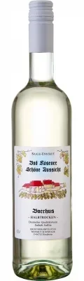 Wein Saale Unstrut Weißwein Bacchus 2023 halbtrocken Weingut Schulze Deutscher Qualitätswein Freyburger Schweigenberg