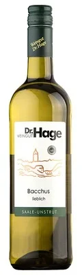 Wein Saale Unstrut Weißwein Bacchus lieblich 2024 Weingut Dr. Hage Deutscher Qualitätswein