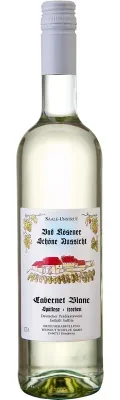 Wein Saale Unstrut Weißwein Cabernet Blanc 2024 halbtrocken Weingut Schulze Deutscher Prädikatswein Spätlese Schöne Aussicht