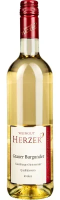 Wein Saale Unstrut Weißwein Grauburgunder 2024 trocken Weingut Herzer Deutscher Qualitätswein Naumburger Steinmeister