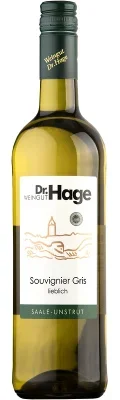Wein Saale Unstrut Weißwein Souvignier Gris 2021 lieblich Weingut Dr. Hage Deutscher Wein