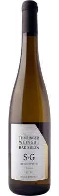 Wein Saale Unstrut Weißwein Souvignier Gris 2023 trocken Thüringer Weingut Bad Sulza Deutscher Qualitätswein