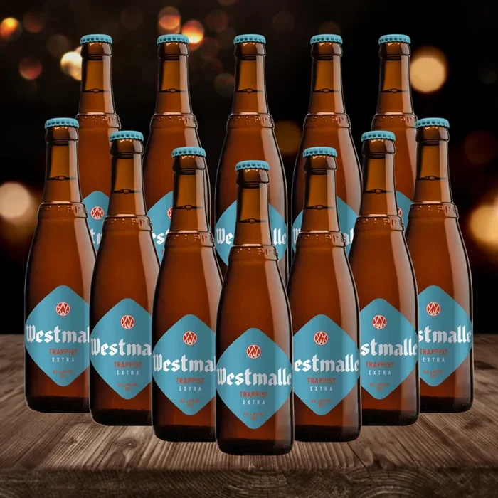 Westmalle Belgian Trappist Extra Blonde 330ml Bottles (12 Pack) – 4.8% ABV
