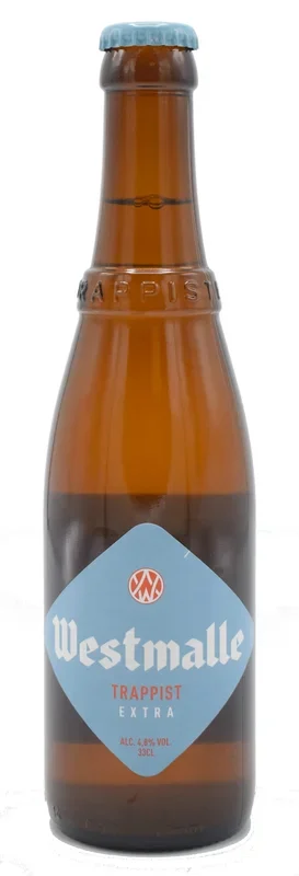 Westmalle Extra, een echt trappistenbier van 4.8% gebrouwen in het trappistenklooster van Westmalle – Belgian Brewed