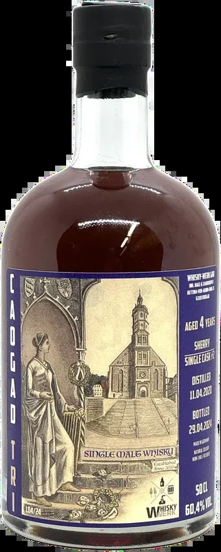 Whisky factory Caogad Tri 4 2020-2024, ex-Sherry Cask