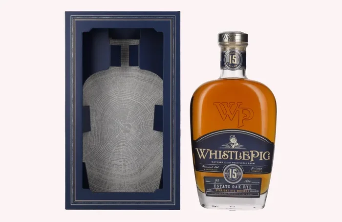 WhistlePig 15 Years Old ESTATE OAK RYE Whiskey 46% Vol. 0,7l in Geschenkbox