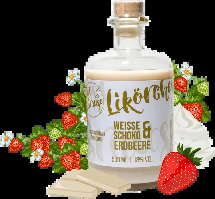 White chocolate strawberry LIKÖRCHEN