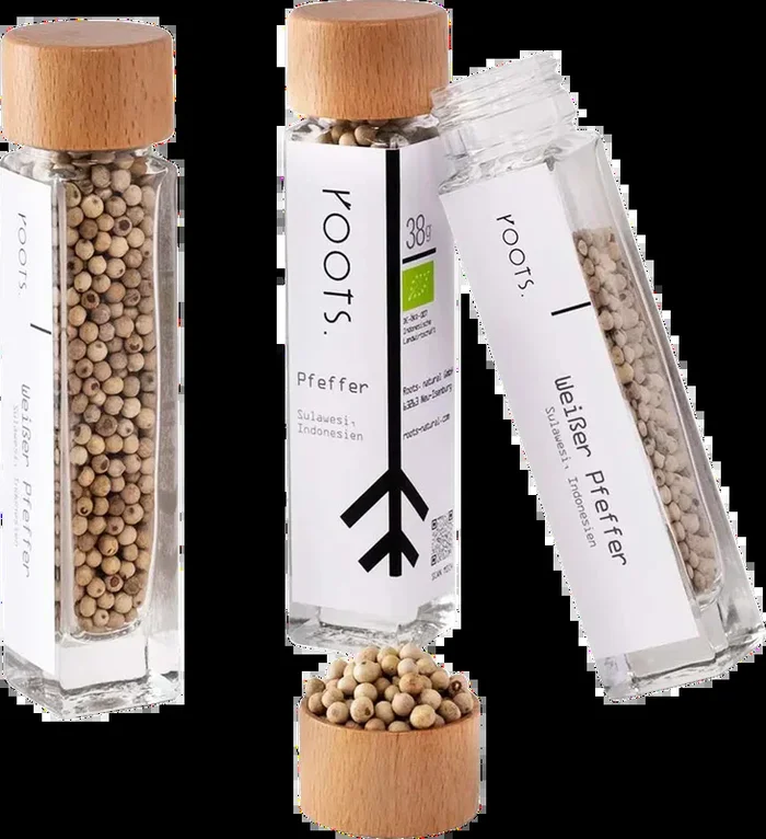 White Sulawesi pepper organic