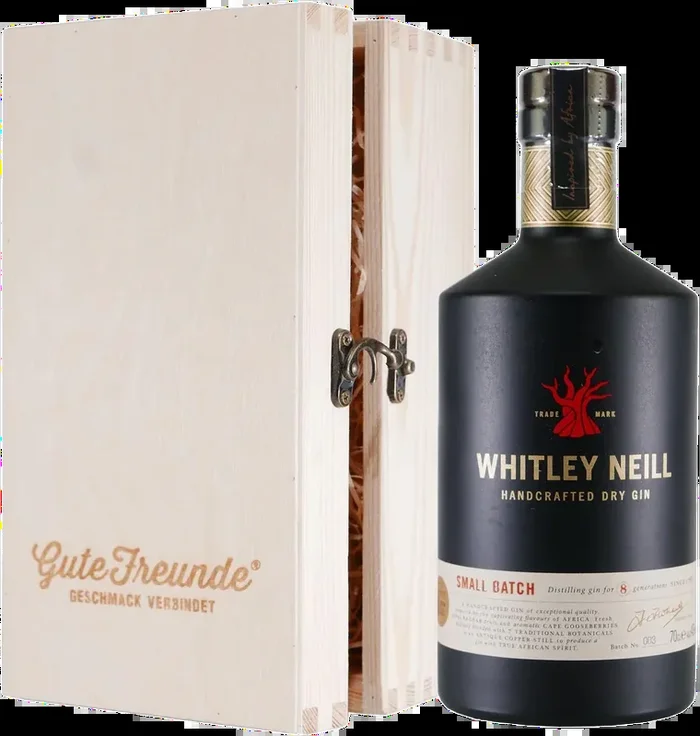 Whitley Neill Handcrafted Dry Gin mit Geschenk-Holzkiste