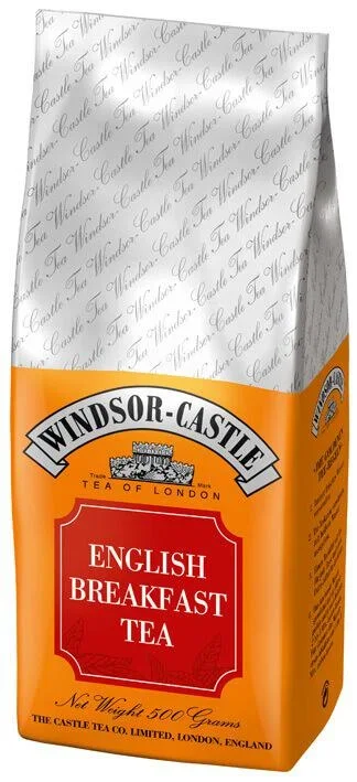 Windsor-Castle: English Breakfast Tea 500g Tüte – Teevorratspackung für den ganzen Tag, kräftig und aromatisch.