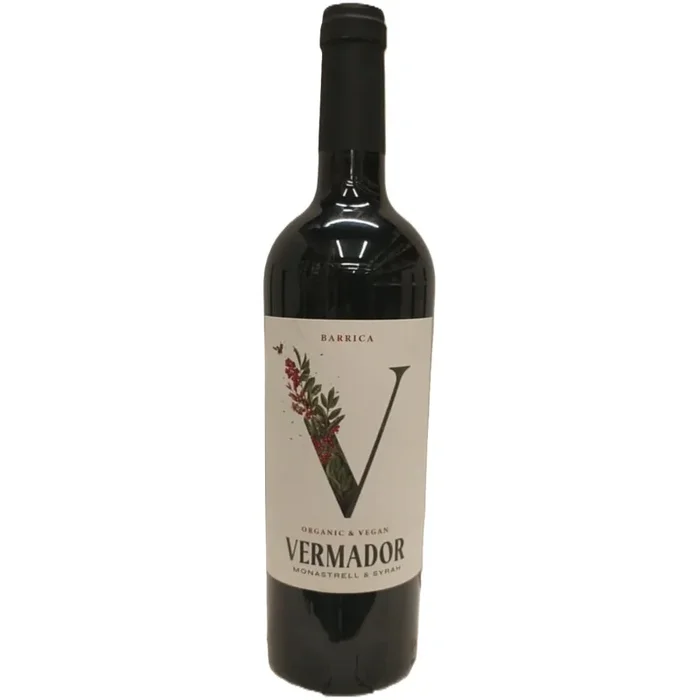 Wine VERMADOR MONASTRELL SYRAH organic vegan Red Dry