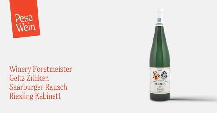 Winery Forstmeister Geltz Zilliken Saarburger Rausch Riesling Kabinett 2019