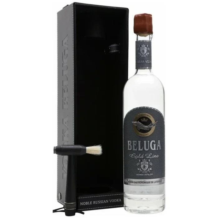 Wódka BELUGA GOLD LINE 40% 0.7L + Etui Skórzane + Młoteczek (Numerowane Butelki)