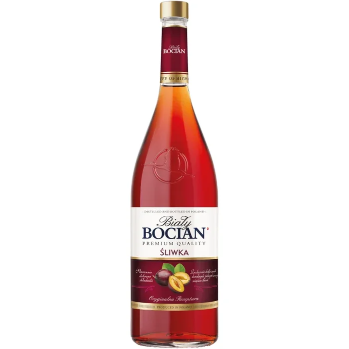 Wódka BIAŁY BOCIAN Premium ŚLIWKA 28% 0.5L