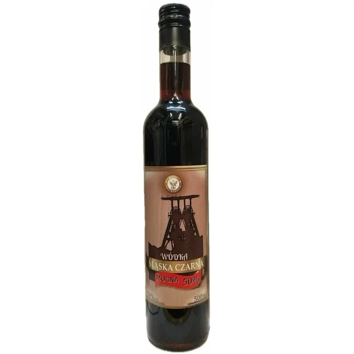 WÓDKA ŚLĄSKA CZARNA MOCNA 50% but zakręcana
