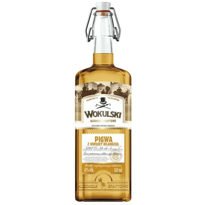 Wódka WOKULSKI Pigwa z Whisky Irlandzką 40% 0.5L