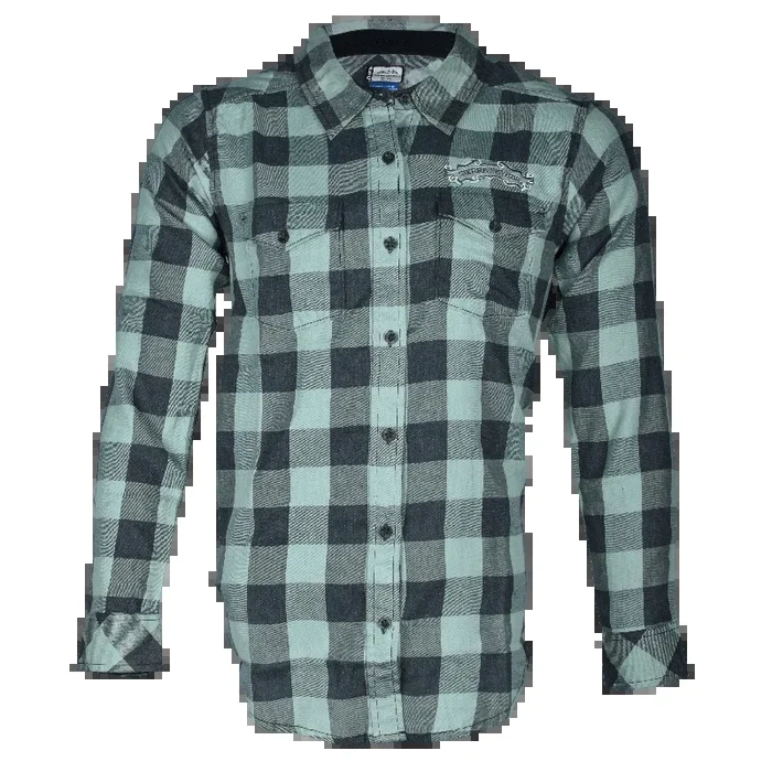 Women’s KAVU Billie Jean Green Long Sleeve Button Up